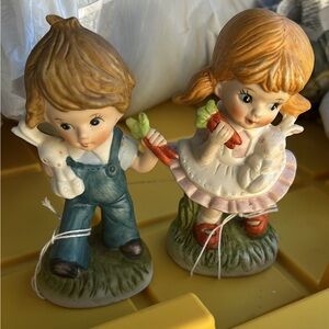 Charming Boy and Girl Figurines